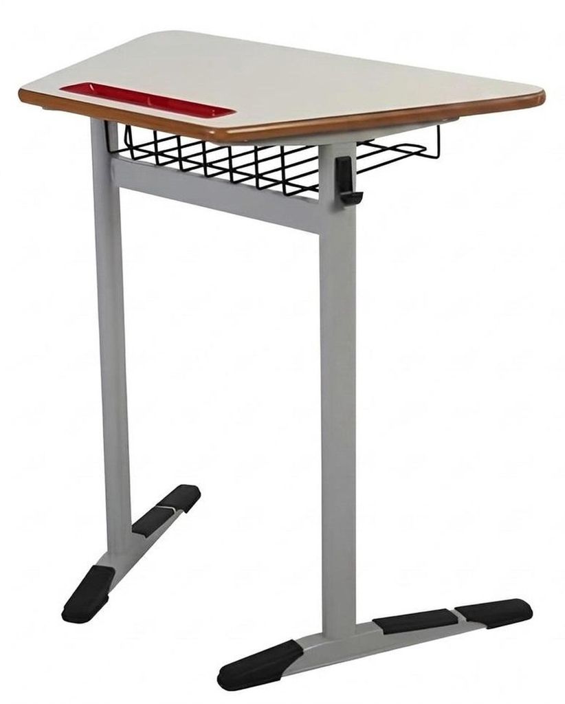 Schulset Modern Ergonomisch Grau Schultisch Weiß Stuhl Einzeltisch