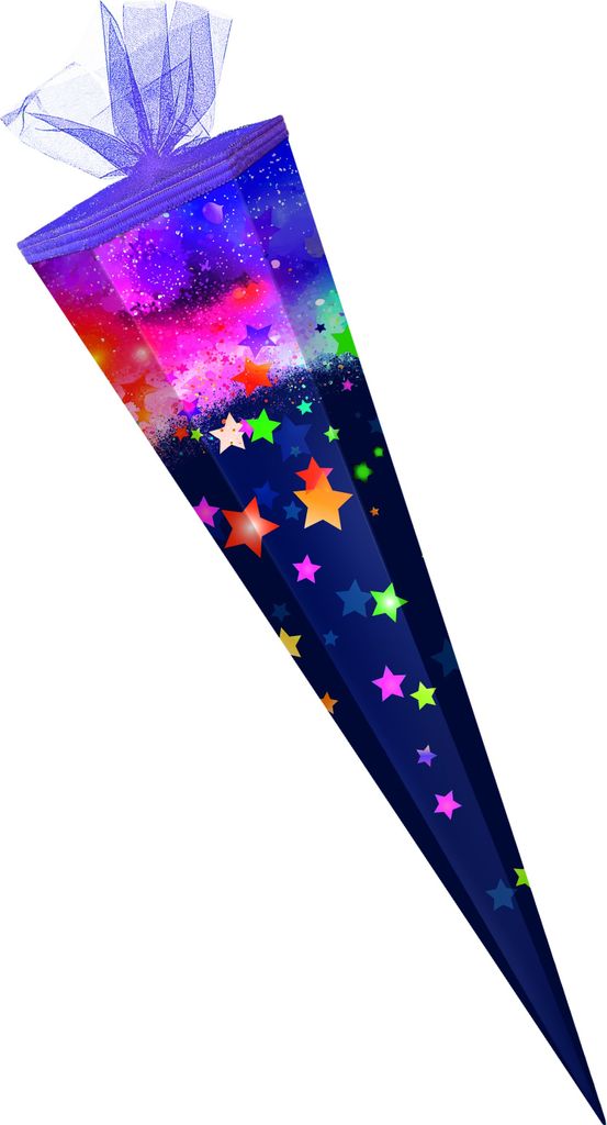 Schultüte / Zuckertüte / 85cm / eckig / "Stars" Produktbild 