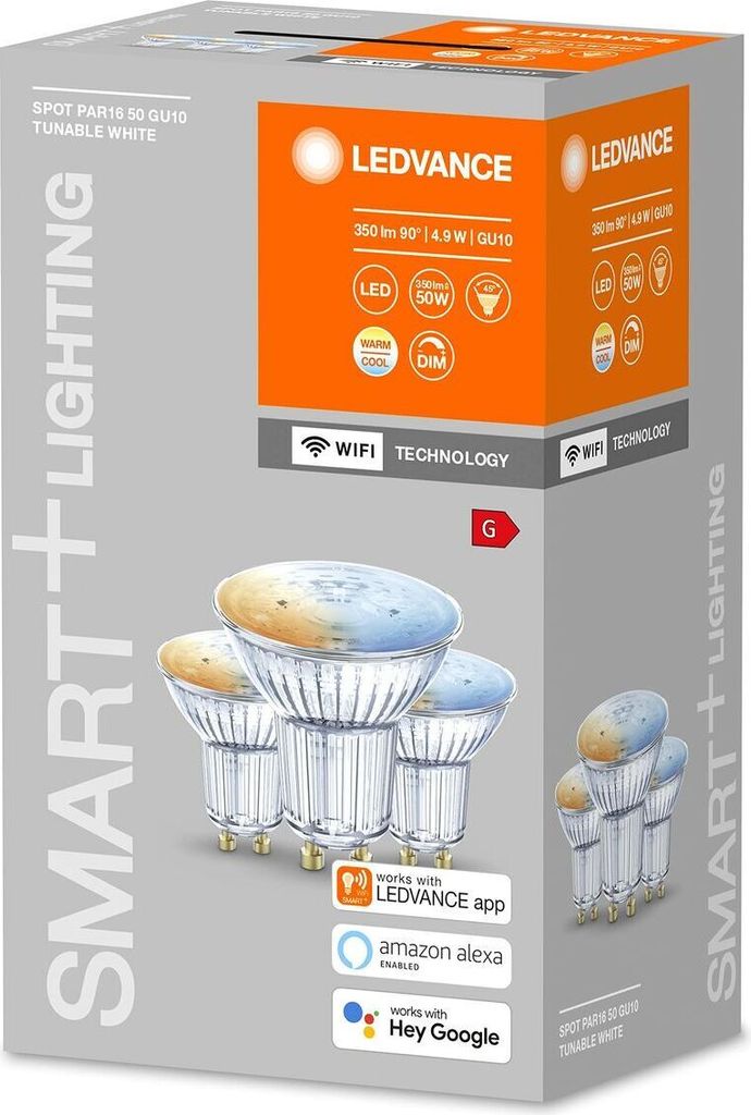 3 x Ledvance LED Smart+ Glas Reflektor PAR16 4,9W = 50W Produktbild 4