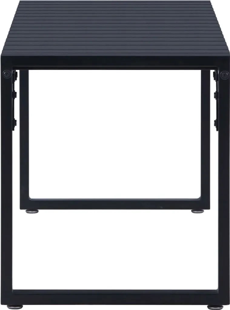 Panchina da giardino 120,5 cm PS top nero - 2