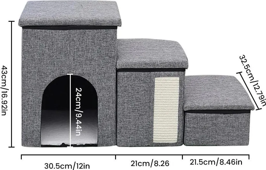 Marchepied pour petit chien et chat âgé pliable pour maison et voyage