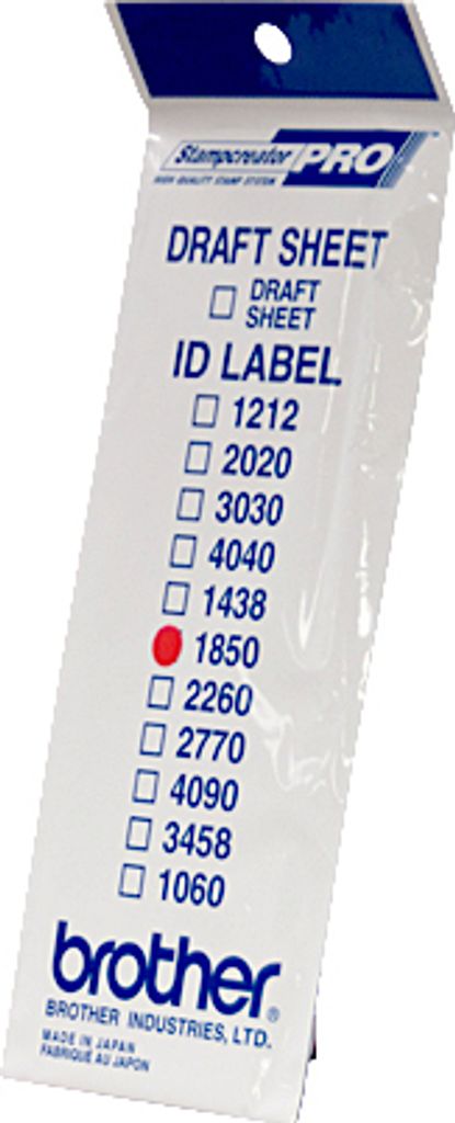 Brother ID1850 - 18 x 50 mm 12 Etikett(en) Stempeletiketten - für StampCreator PRO SC-2000, PRO SC-2000USB