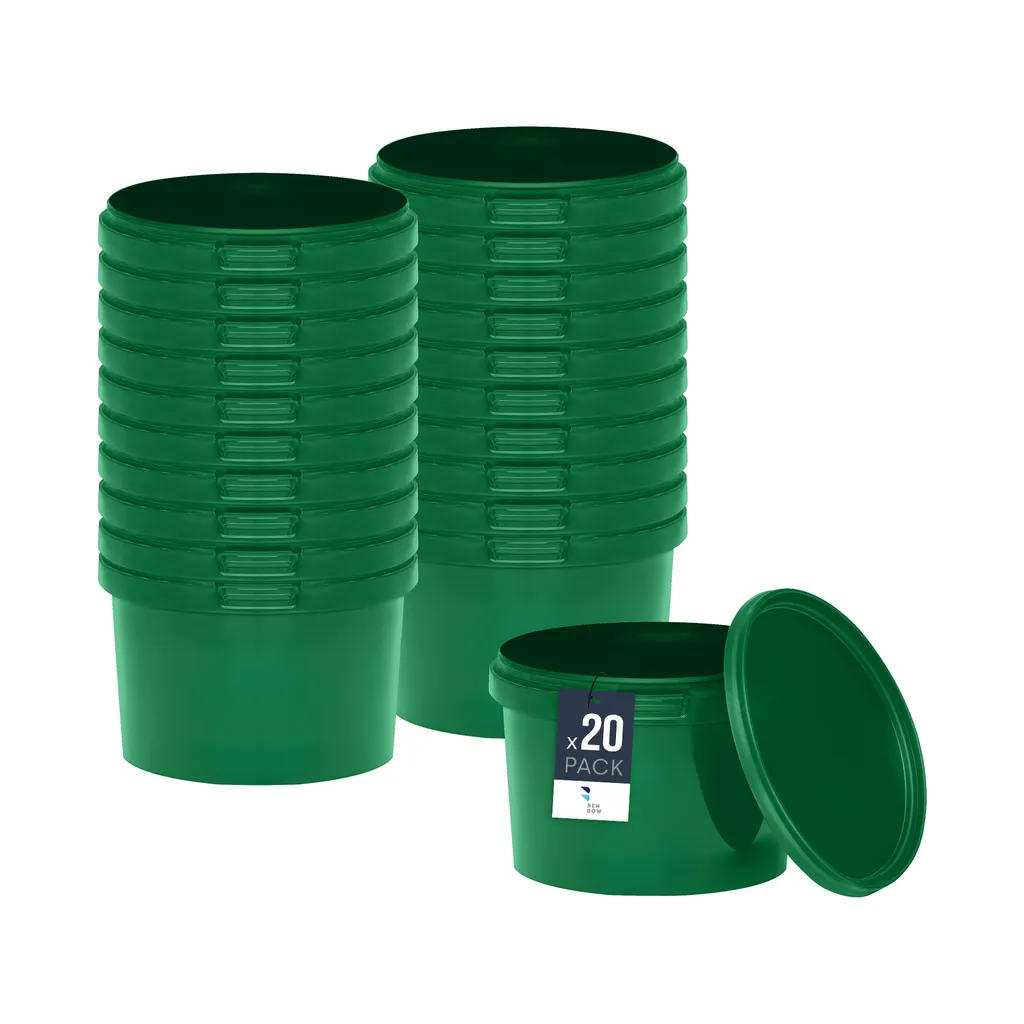 20 Secchi Verdi 10 Litri BenBow: Il Tuo Alleato in Giardino e DIY