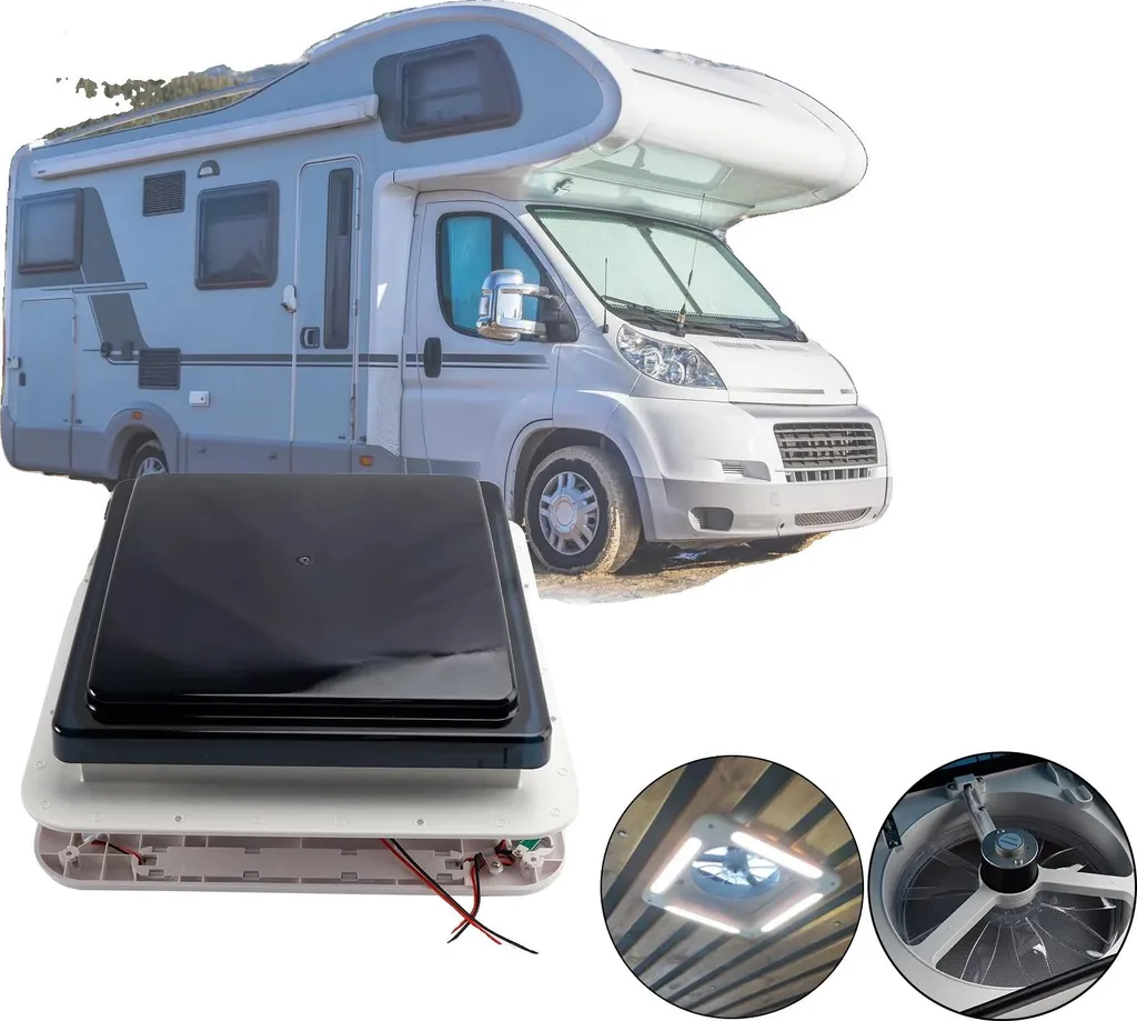 Ventilateur 12V anti-condensation pour camping-car - Découpe 280x280 mm