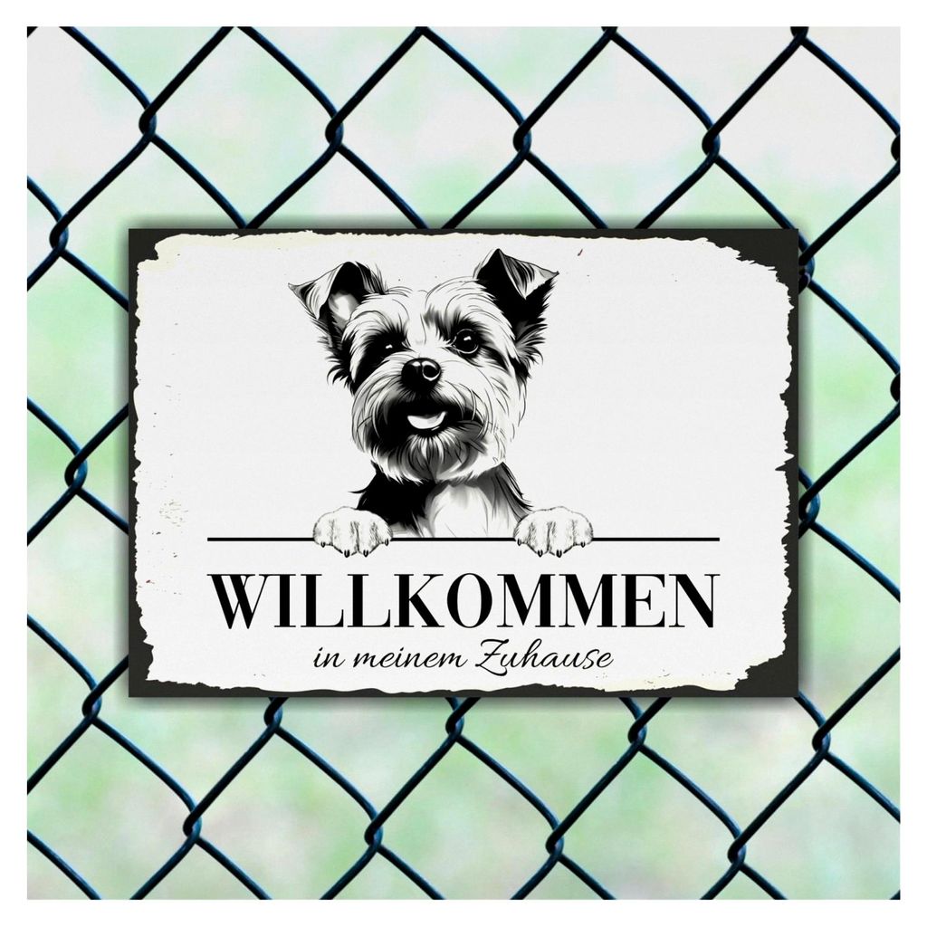 Hundeschild Willkommen Zuhause Yorkshire Terrier Yorkie
