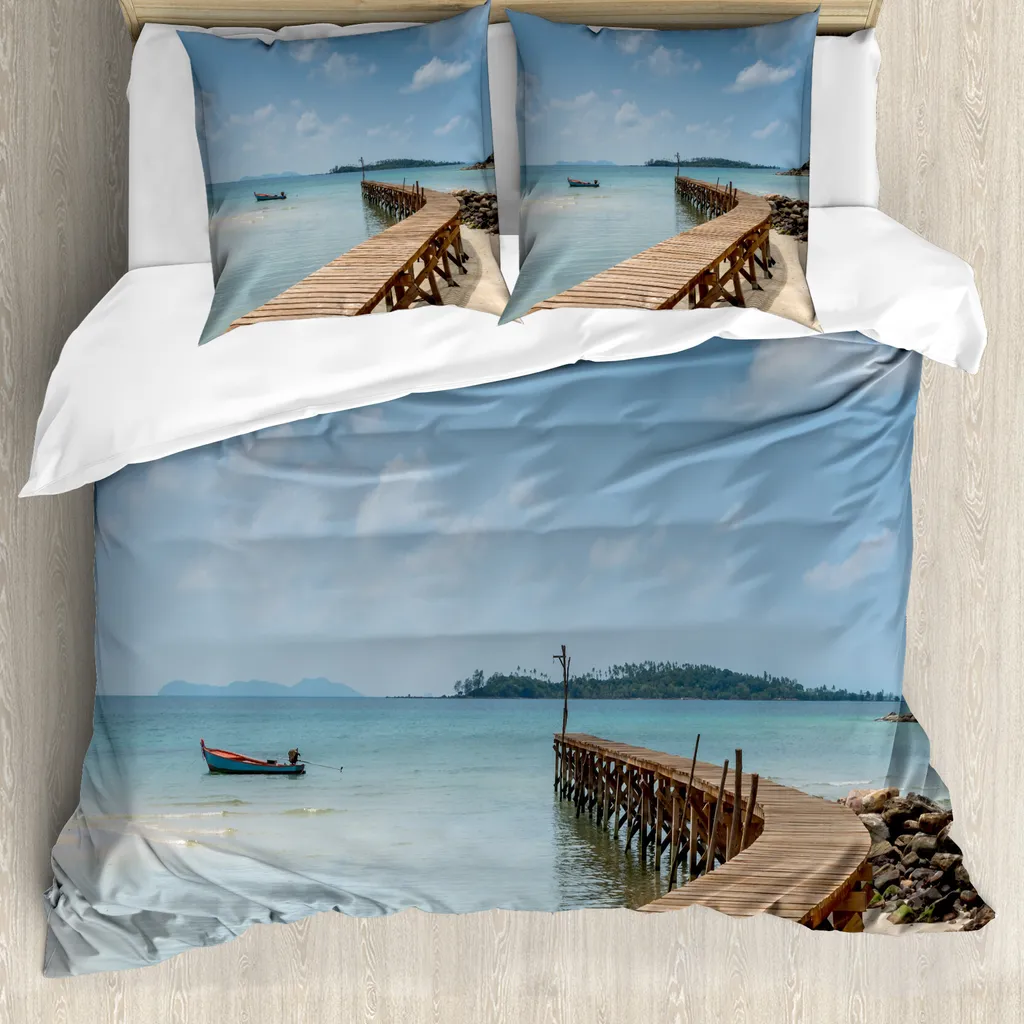 Copripiumino 200x200 Paesaggio Mare ABAKUHAUS Design Moderno