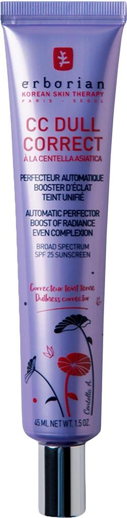 Erborian CC Dull Correct, CC Creme, 45 ml, Alle Hauttöne, Frauen, Jeder Hauttyp, Gegen Eintönigkeit, Illuminating, Feuchtigkeitsspendend, Beruhigend