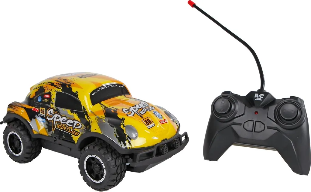 Jouet voiture radiocommandée Beetle 17cm pour course en intérieur RC
