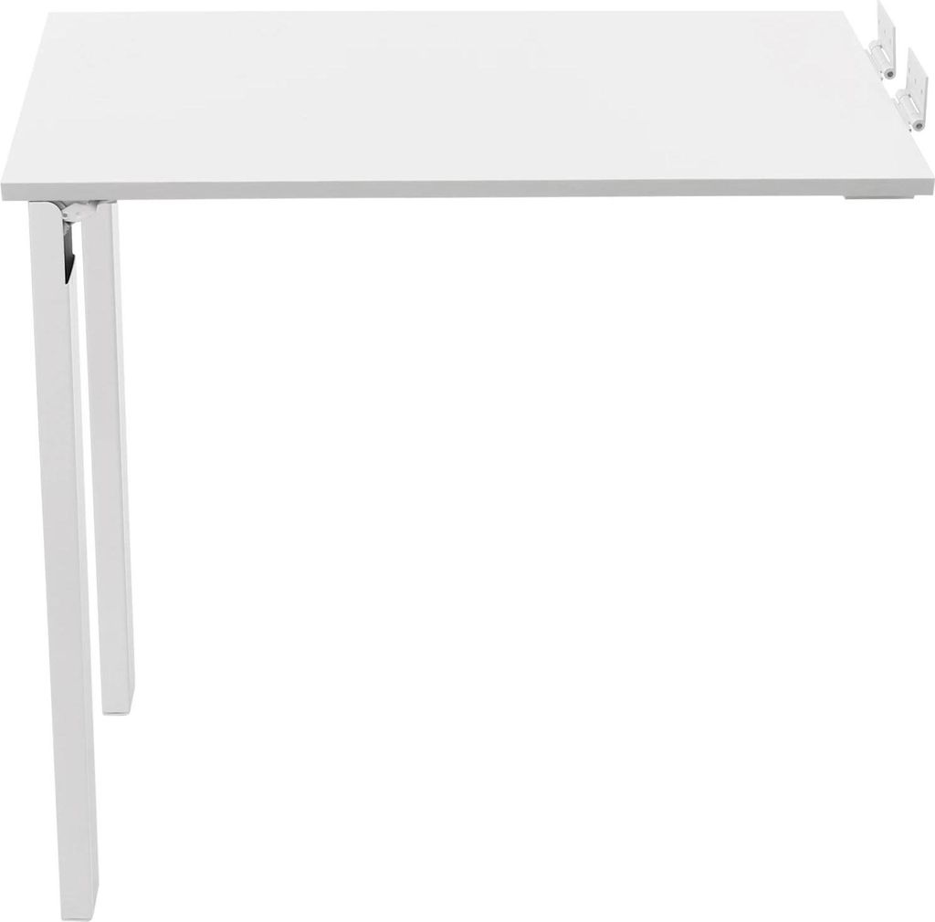 Wandklapptisch Esszimmertisch - Klappbarer Wandtisch - Platzsparend für kleine Räume - Massivholz Mehrschichtplatte - Tragkraft 60 kg - Weiß