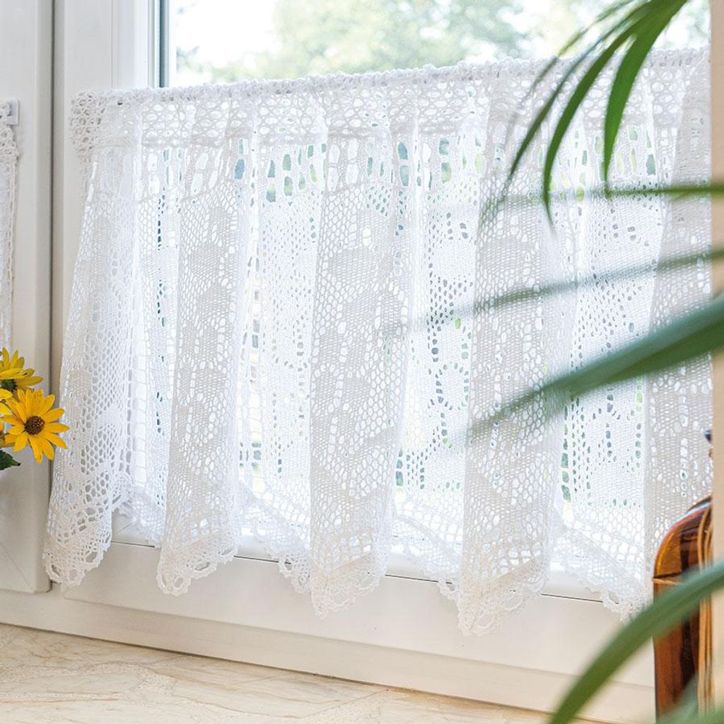 INESS Fertiggardine mit Lochmuster, Breite 200 x Höhe 40 cm, Farbe 001 weiß 913501
