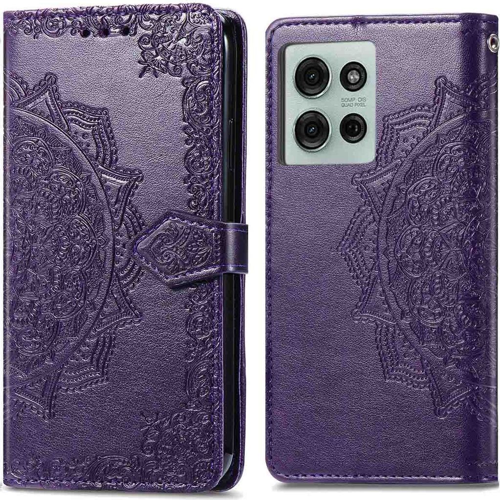 imoshion Mandala Klapphülle Motorola Moto G75 5G - Violett