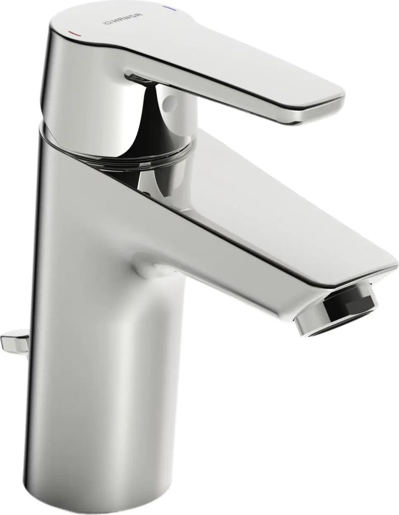 Hansa Waschtisch-Einhand-Einlochbatterie XL HANSAPOLO DN 15, mit Ablaufgarnitur verchromt