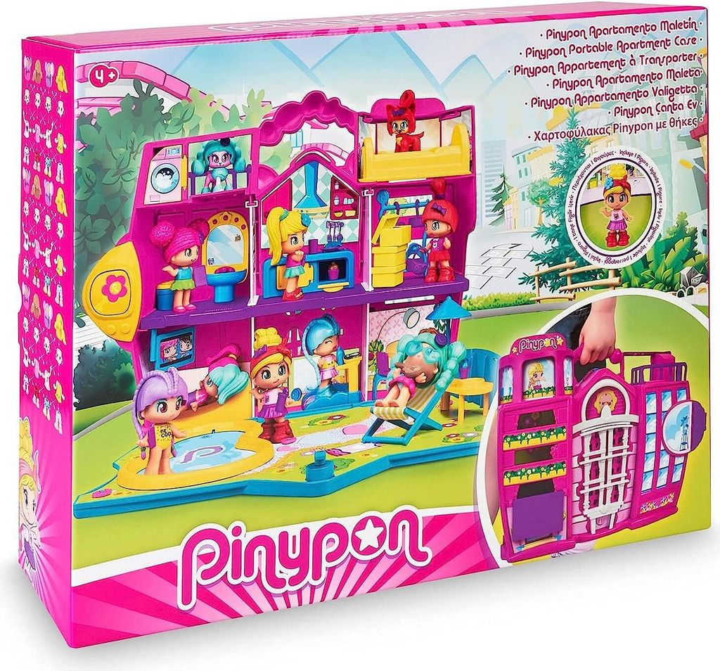 Pinypon - Wohnung Aktenkoffer, 8 Zimmer, Garten und Produktbild 