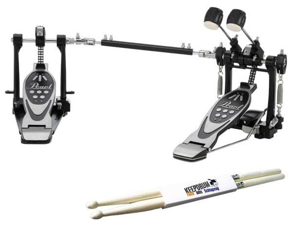Pearl Fußmaschine P-532 Double Bass mit Schlagzeugstöcken