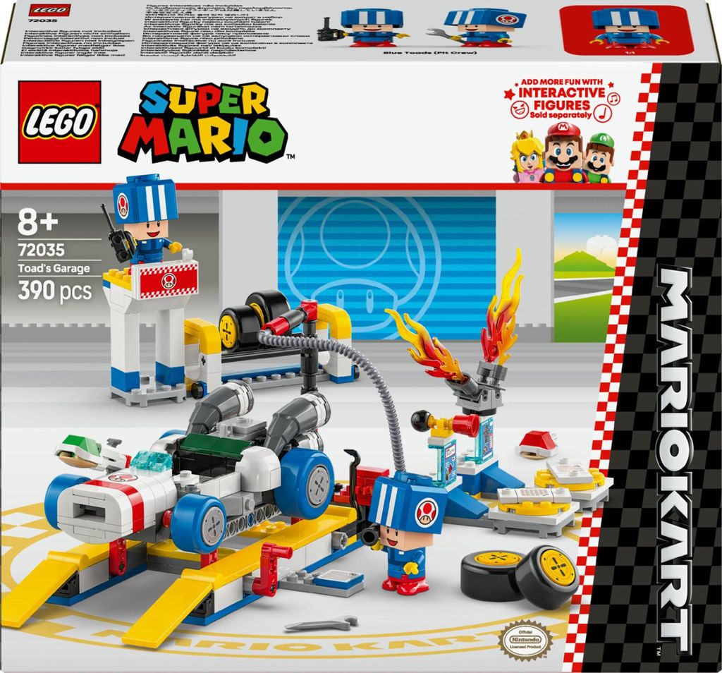 LEGO Super Mario Mario Kart Garage di Toad 72035 Set Immagine del prodotto 