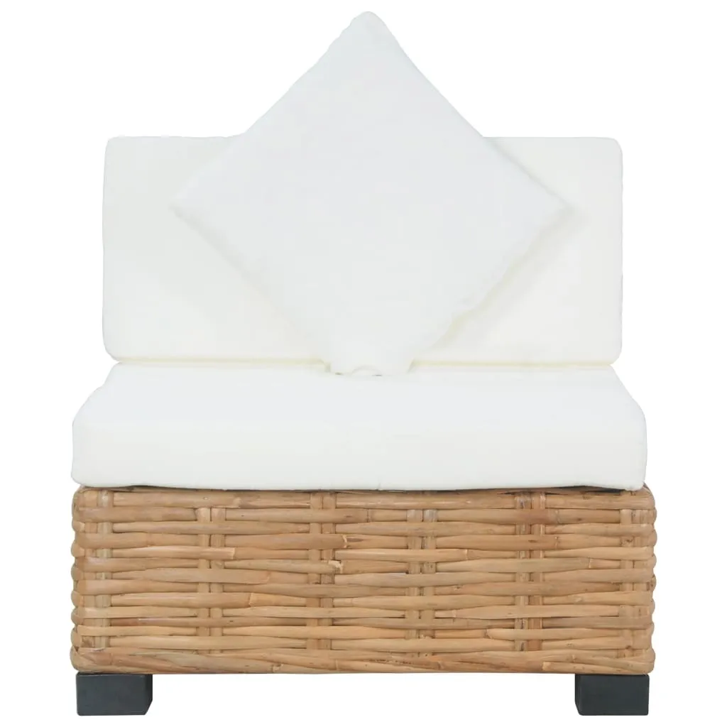Divano Minimalista in Rattan Naturale | Arredo Soggiorno di Lusso