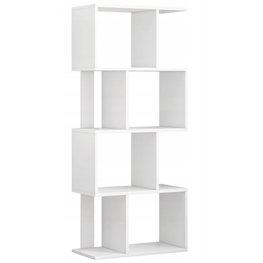 Offenes Regal, Weiss, Halbhoch, Bücherschrank, Moderner Produktbild 