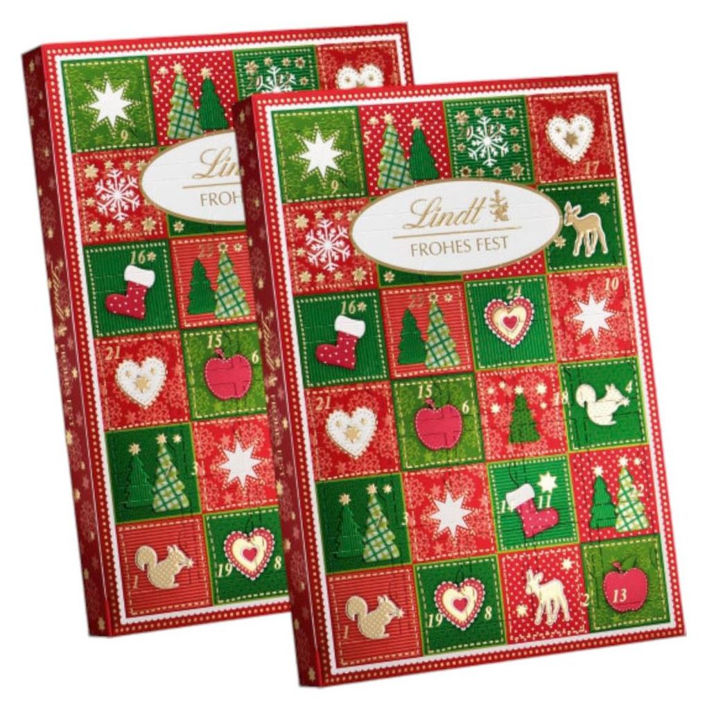 Lindt & Sprüngli Frohes Fest 115g Mini Tisch Produktbild 