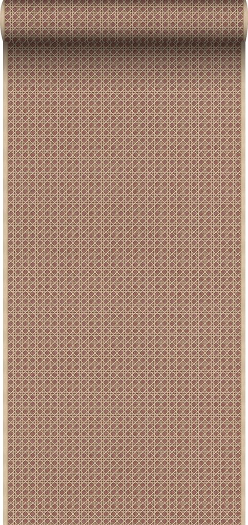 Sanders & Sanders Tapete Karomuster Terrakotta 53 cm x 10 m