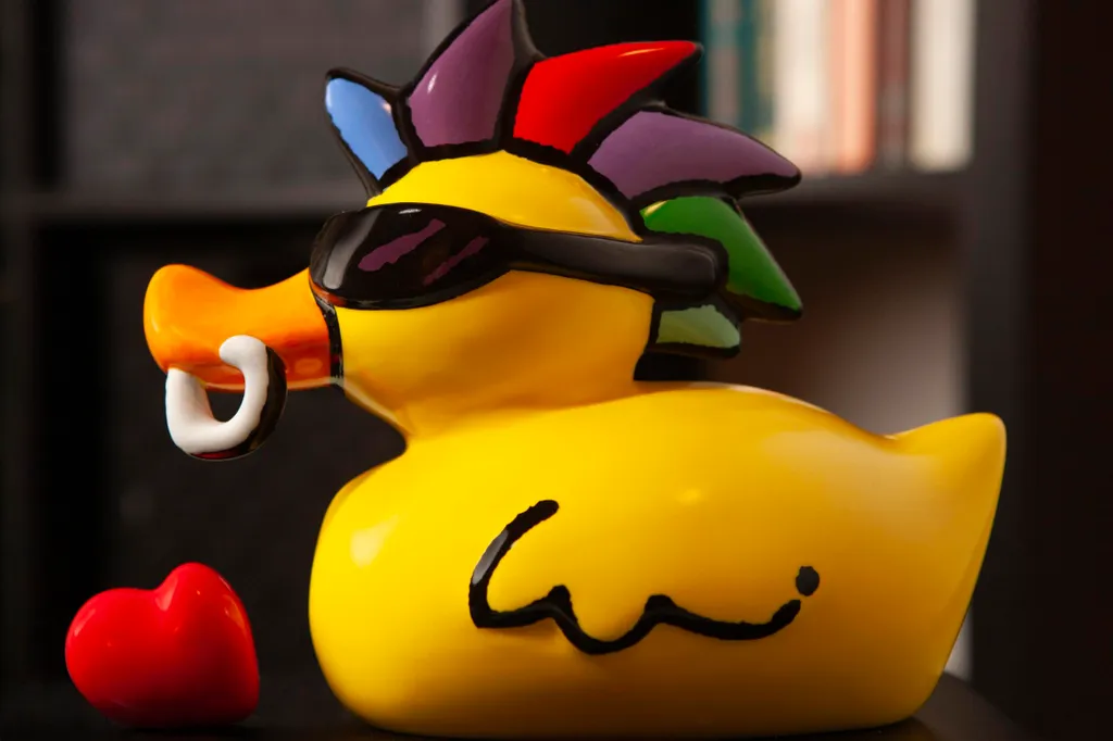Statuette de Collection Ed Heck Duck Gone Wild - Objet Déco Pop Art - 8