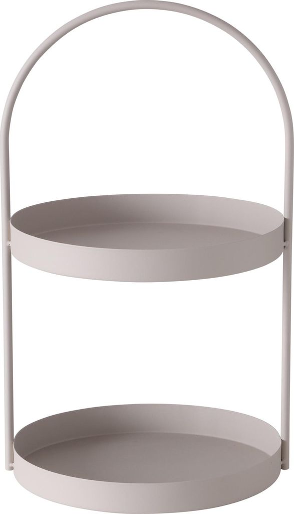Boltze Etagere Joko Eisen pulverbeschichtet, 27 x 26 x 44 cm Deko, Beige 2022042