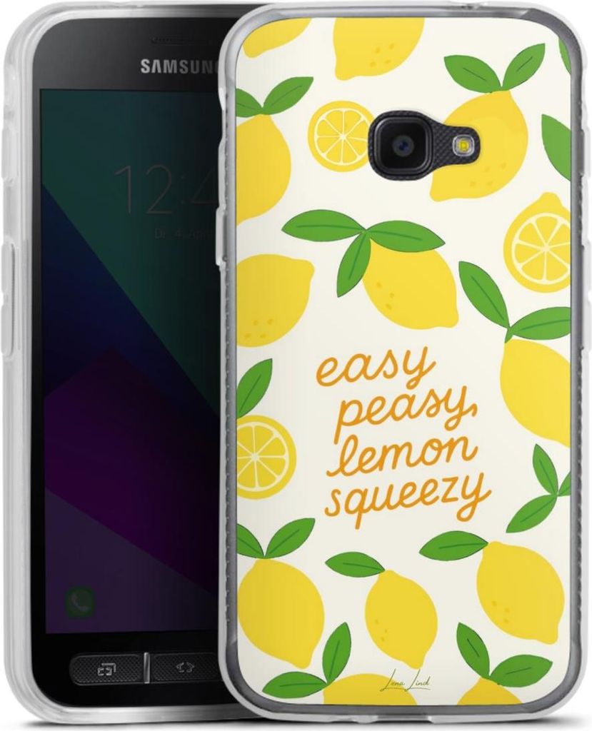 DeinDesign Handyhülle für Samsung Galaxy Xcover 4 Silikon Hülle Case Smartphone Schutzhülle Statement Zitrone Spruch