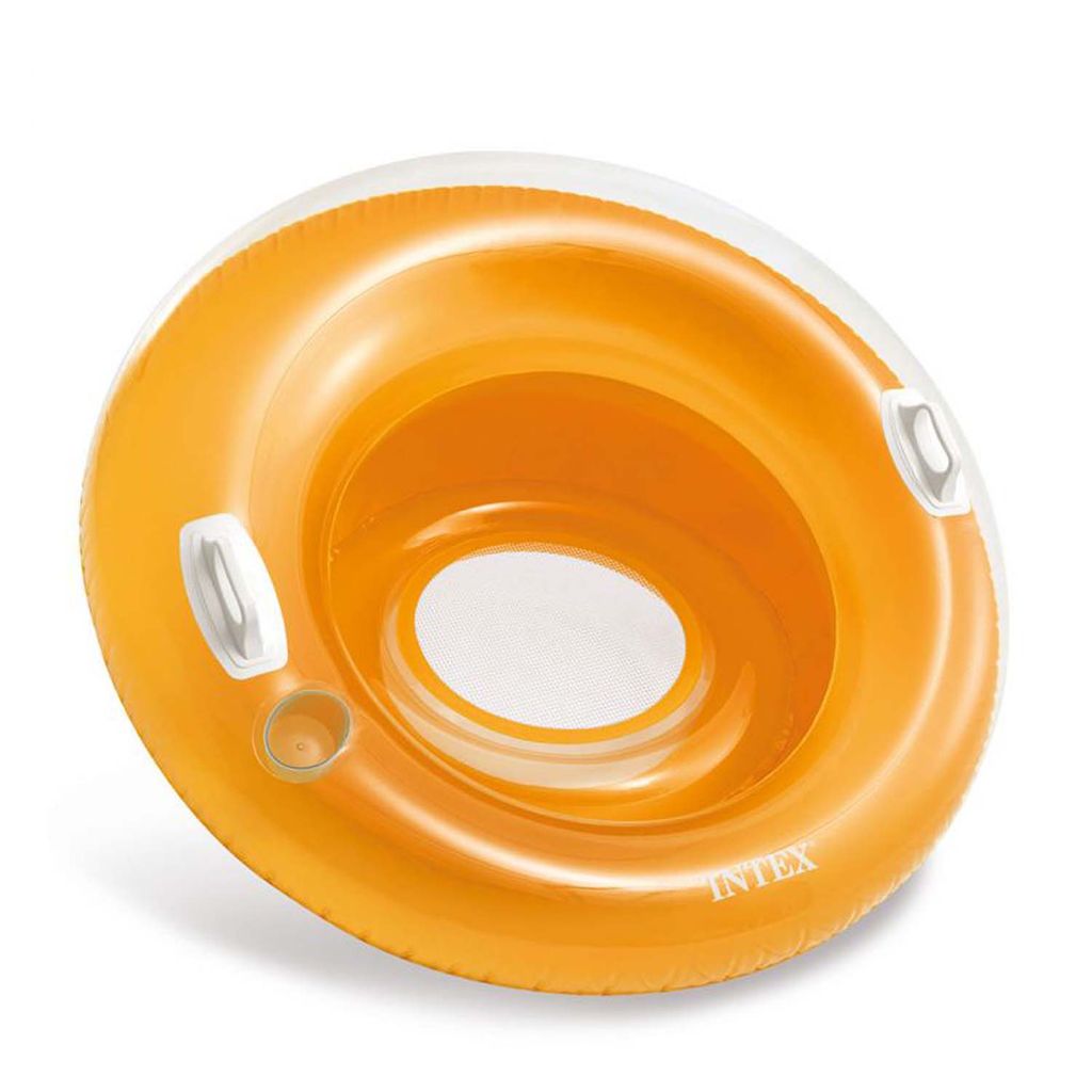 Intex Schwimmring Orange mit GriffenSchwimmreifen Badering Badespaß Schwimmen 