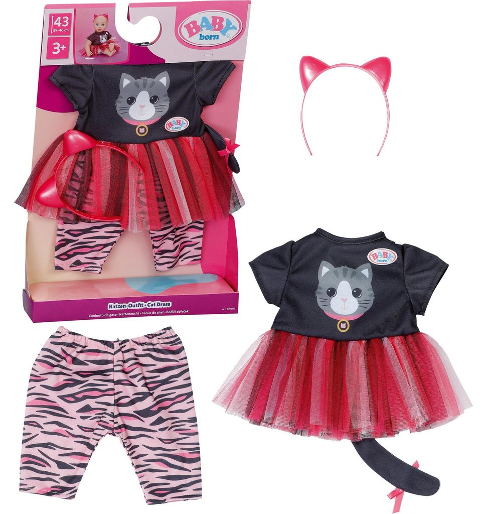 BABY born Cat Dress, sada oblečenia pre bábiku, 3 rok / Obrázok produktu 