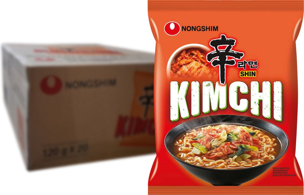NONGSHIM - Tagliatelle istantanee Shin Kimchi - 20 X 120 GR Immagine del prodotto 