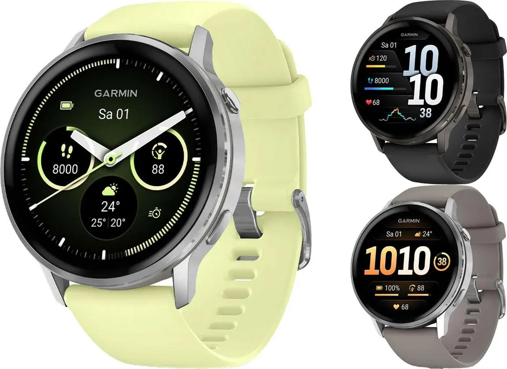 Montre connectée sport Garmin Venu 3 avec écran tactile AMOLED et GPS