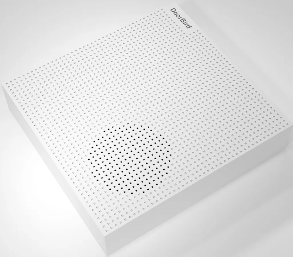 DoorBird A1061W : Carillon Réseau PoE Blanc pour Système Interphone IP