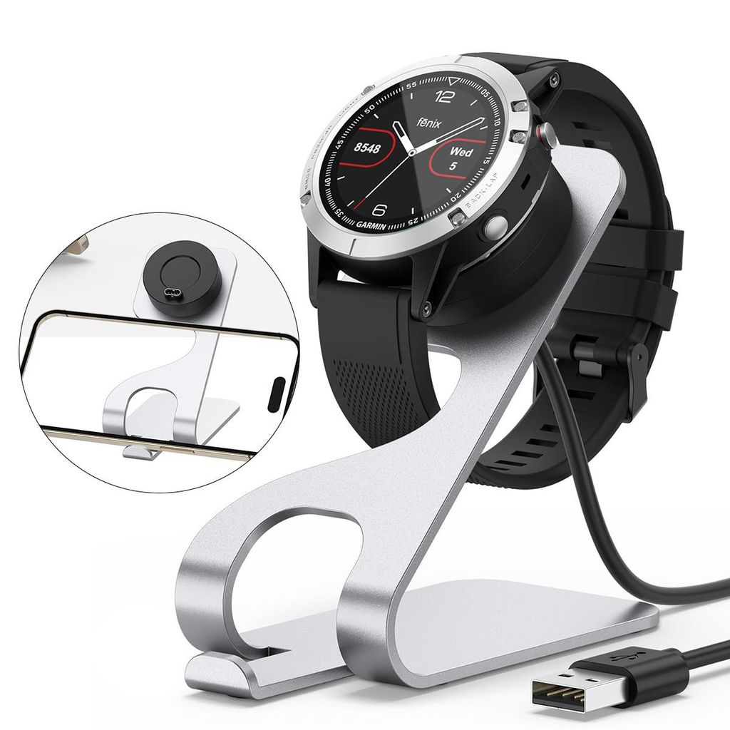 Ladestation für Garmin Fenix 8/7/7S/7X/6/6S/6X/5/5S/5X Produktbild 