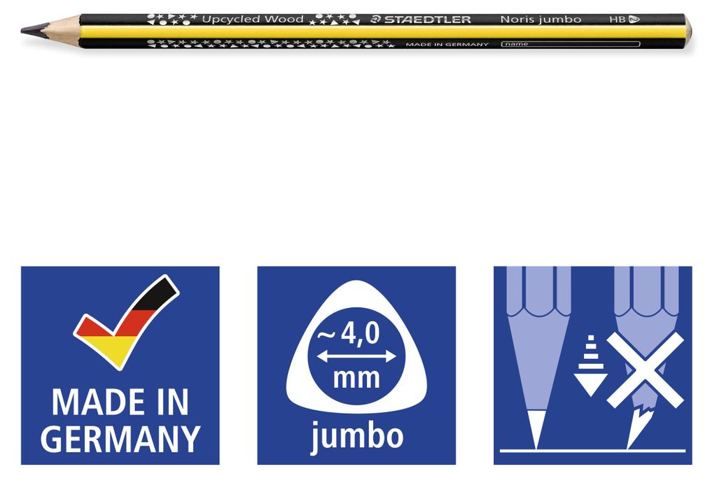 STAEDTLER Pencil Noris Club triplus jumbo Tvrdost: HB Obrázek produktu 