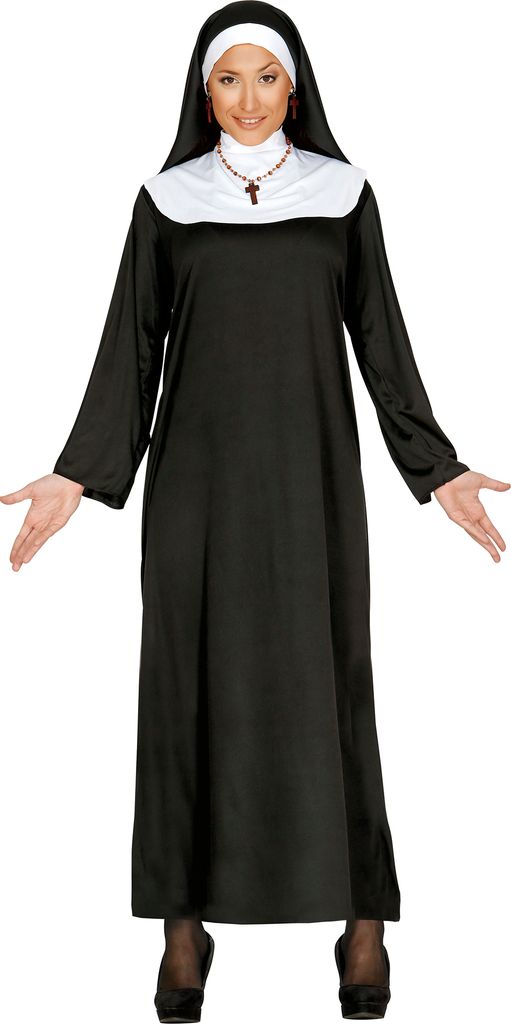 Religion Karnevalskostüm Klassischer Habit Schwarze Kutte Produktbild 
