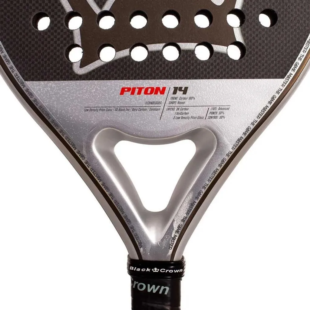 Raquette de Padel Black Crown Piton 14 Noir Multicolore pour Compétition - 5
