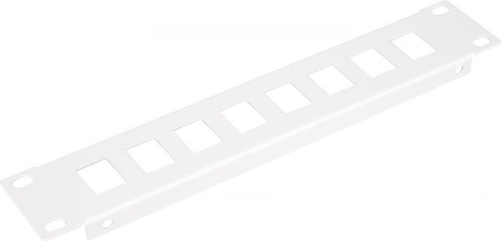 Equip 10" Patchpanel 8xRJ45 Keystone Jacks (leer) 1U grau