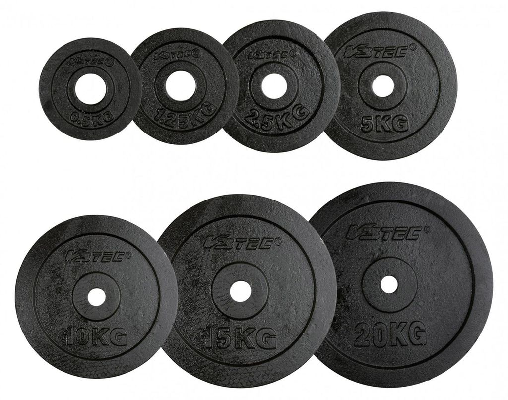 V3TEC Hantelscheibe schwarz 2X5.0 Produktbild 