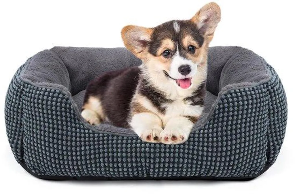 Lit pour chien Ananas déhoussable en velours côtelé - Adieu les poils