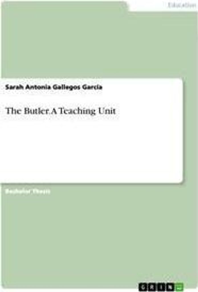 The Butler. A Teaching Unit