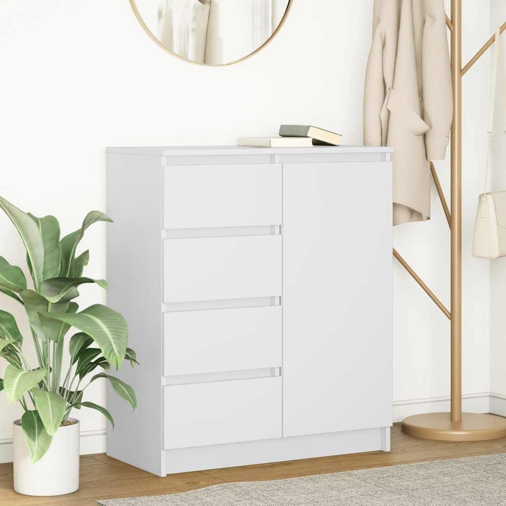 (Robust Möbel)Sideboard/Kommode - elegantes Design - Buffetschrank - mit Schubladen Weiß 71x35x84cm Holzwerkstoff Promotion607763 - Kommoden