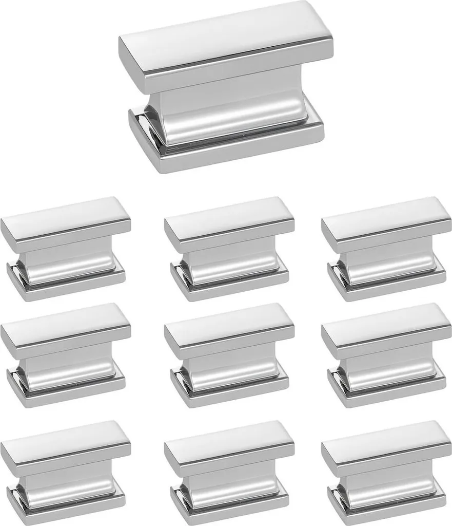 Remplacez vos poignées usées par ces boutons de meuble chrome lot de 10