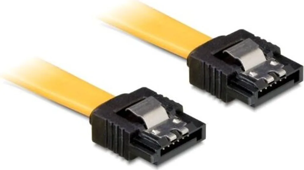 Confezione Da 10 Cavi SATA III Ad Angolo Retto 90° 6 Gbps Con Chiusura Di Bloccaggio - 81 Cm, Compatibili Con HDD E SSD, Revisione 3.0
