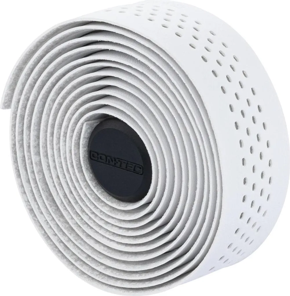 Bande de guidon blanche CONTEC Comfort 200mm - Microfibre antidérapante