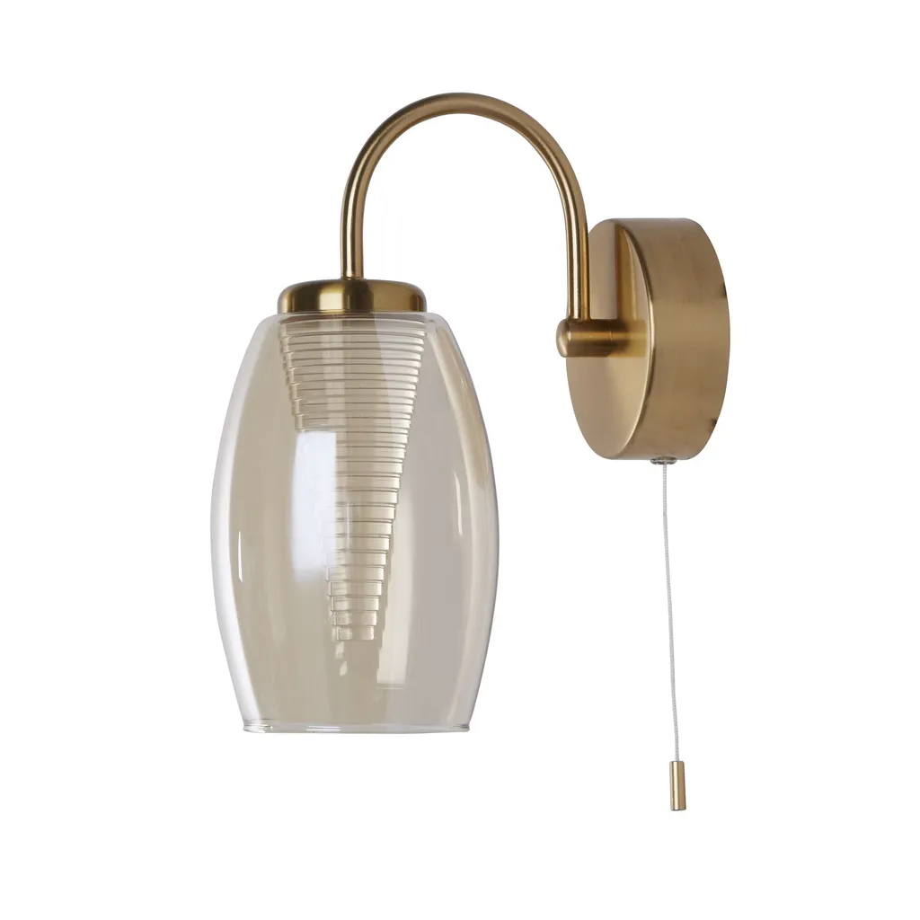 Searchlight Cyclone 97292-1CP | Applique LED Bronzo e Vetro