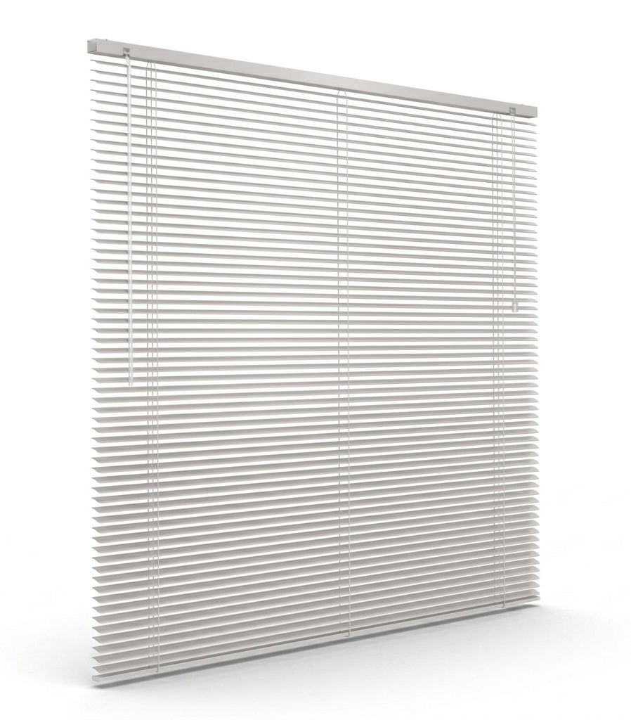 Aluminium Jalousie, 140 x 220 cm, pfefferweiß-beige matt Produktbild 