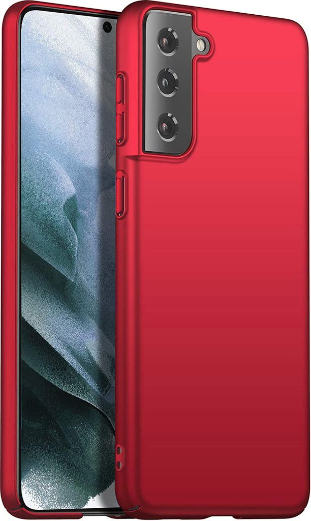 Galaxy S21 FE 5G Hülle, Ultra Dünn Hart PC Matt Schutzhülle für Samsung Galaxy S21 FE 5G Rot