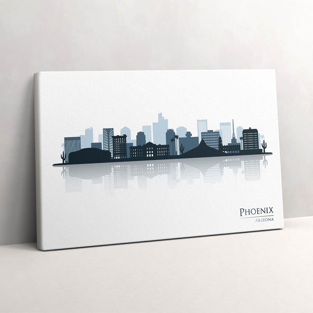 Stadt Phoenix USA – Leinwandbild Wandbild – 30x20 cm – Leinwandbilder – Wandbilder – Schlafzimmer – Flur
