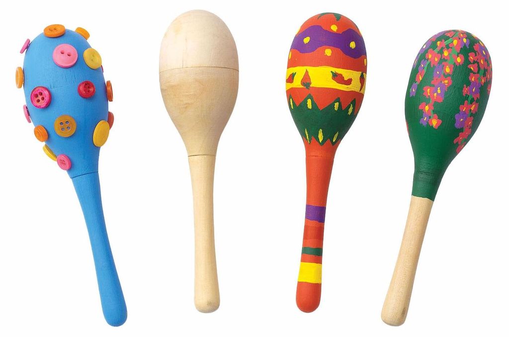 Colorations – Gestalte deine eigenen Holz-Maracas, 12er-Set Produktbild 