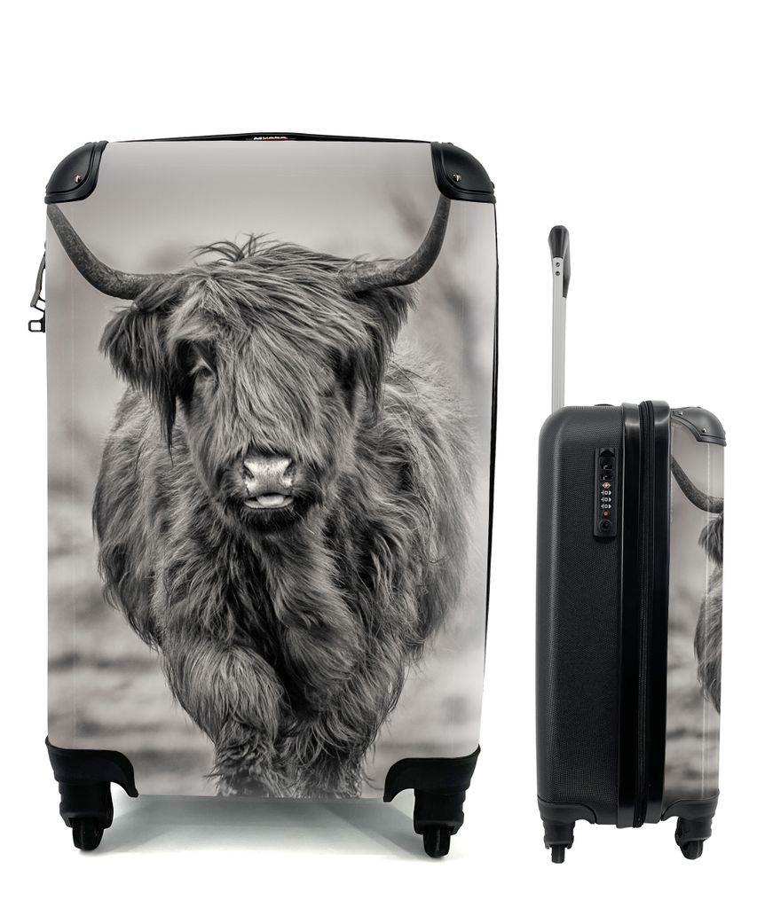 MuchoWow® Koffer Handgepäck Trolley Rollkoffer Kleine Produktbild 