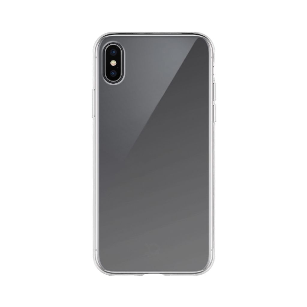 XQISIT Flex Durchsichtig iPhone XS Max Hülle Flexibles TPU Backcover - Transparent